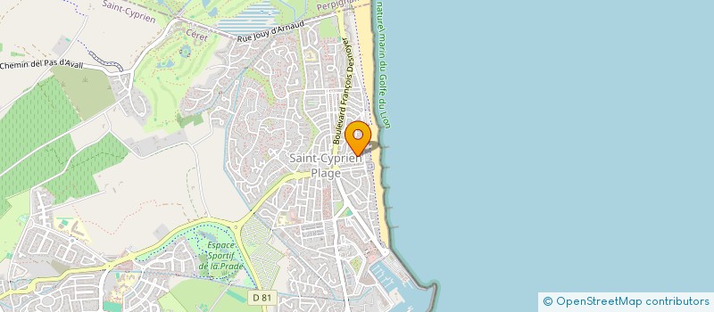 localisation de l'entreprise N.I.M.GESTION  SAINT-CYPRIEN