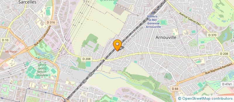 localisation de l'entreprise N.I.N.A  ARNOUVILLE