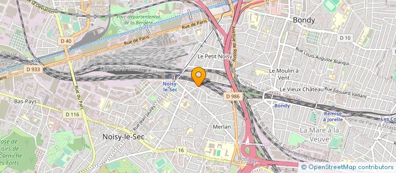 localisation de l'entreprise N I R O  BONDY