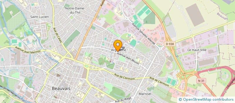 localisation de l'entreprise N.I.S.A 12  BEAUVAIS