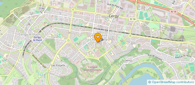 localisation de l'entreprise N.I.Y  CERGY