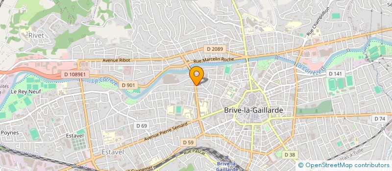 localisation de l'entreprise N'IMMO  BRIVE-LA-GAILLARDE