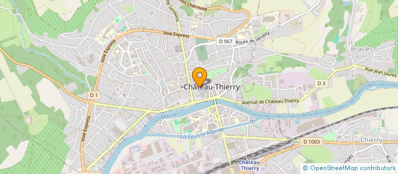 localisation de l'entreprise N'J 05 à CHATEAU-THIERRY