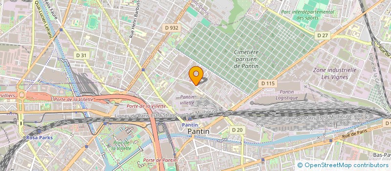 localisation de l'entreprise N-J à PANTIN