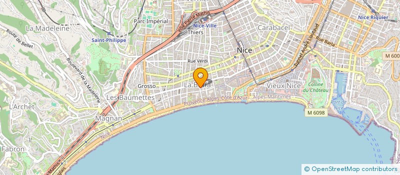localisation de l'entreprise N.J.A à NICE