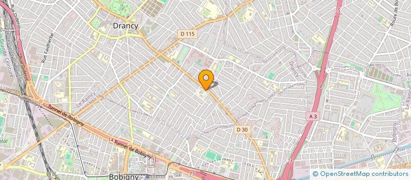 localisation de l'entreprise N.J.A. IMMOBILIER à DRANCY