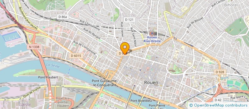 localisation de l'entreprise N&J BOULANGERIE à ROUEN