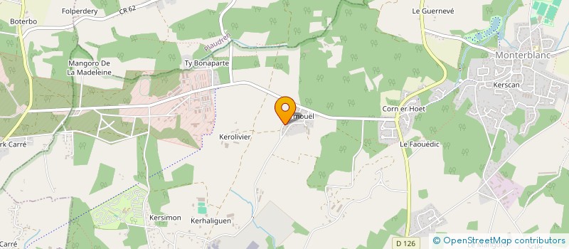 localisation de l'entreprise N&J CREATION  MONTERBLANC