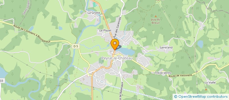 localisation de l'entreprise N.J.D  PEYRAT-LE-CHATEAU