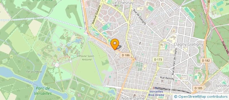 localisation de l'entreprise N J DISTRIBUTION à VERSAILLES