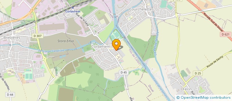 localisation de l'entreprise N.J ELEC  CORBEHEM