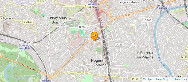 localisation de l'entreprise N&J FUTURE  NOGENT-SUR-MARNE