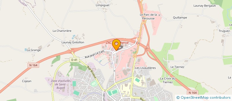 localisation de l'entreprise N&J IMMOBILIER à LOUDEAC