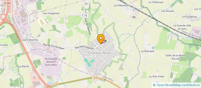 localisation de l'entreprise N&J INVEST  SAINT-MALO