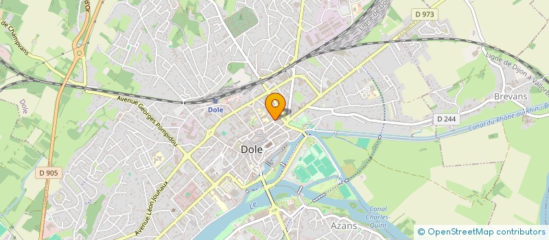 localisation de l'entreprise N&J INVEST à DOLE