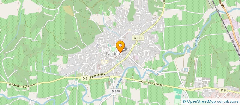 localisation de l'entreprise N J M  LAUDUN-L'ARDOISE