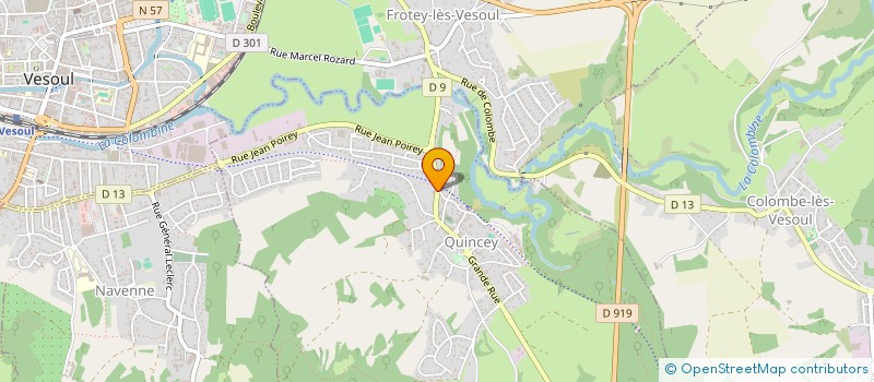 localisation de l'entreprise N.J.M.L.  ECHENOZ-LE-SEC