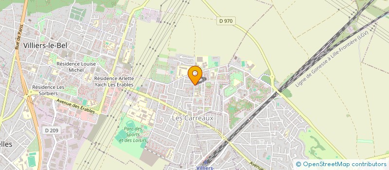 localisation de l'entreprise N J S  VILLIERS-LE-BEL