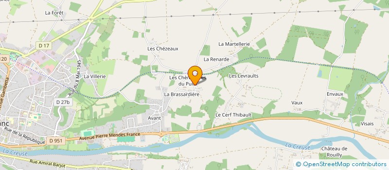 localisation de l'entreprise N&J SCIMMO à LE BLANC