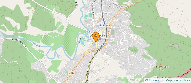 localisation de l'entreprise N J TRAITEUR  VIDAUBAN