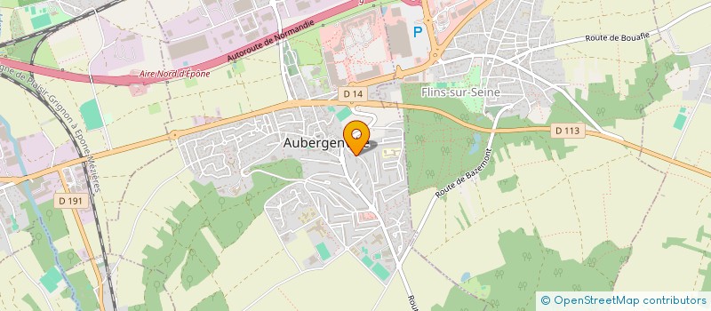 localisation de l'entreprise N'JOY DANCE PROJECT  AUBERGENVILLE