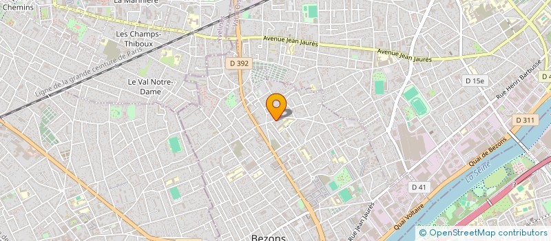 localisation de l'entreprise N-K à BEZONS