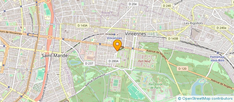 localisation de l'entreprise N.K.B à VINCENNES