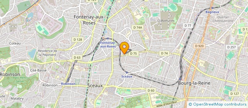 localisation de l'entreprise N.K ELEC à FONTENAY-AUX-ROSES