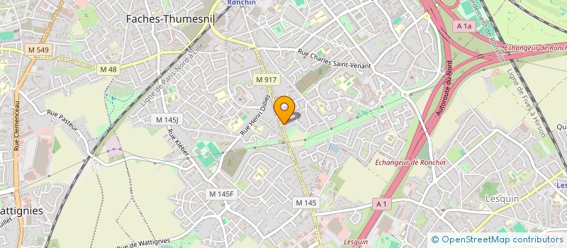 localisation de l'entreprise N & K IMMO  RONCHIN