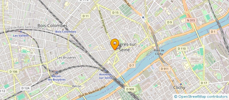 localisation de l'entreprise N.K MOTORS  ASNIERES-SUR-SEINE