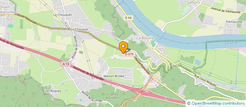 localisation de l'entreprise N.K MOTORS  SAINT-OUEN-DE-THOUBERVILLE