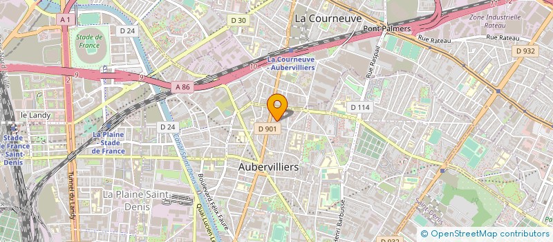 localisation de l'entreprise N.K.P.R. à AUBERVILLIERS