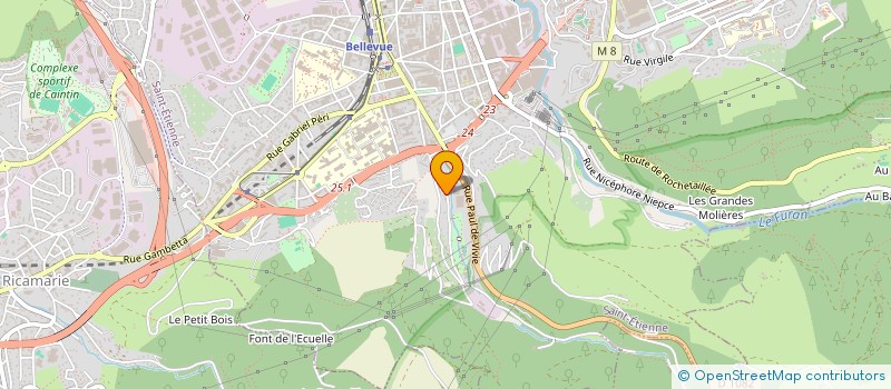 localisation de l'entreprise N.K.R. MATERIELS DE LEVAGE ET VGP  SAINT-ETIENNE