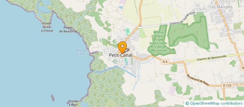 localisation de l'entreprise N.KA'RIBEANFOOD à PETIT-CANAL