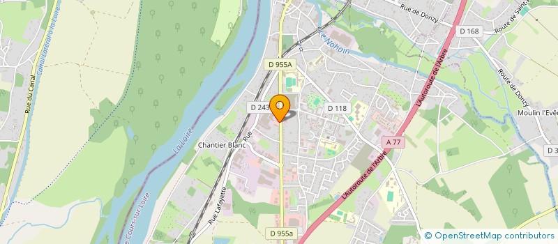 localisation de l'entreprise N-KI S.A.S.U. à COSNE-COURS-SUR-LOIRE
