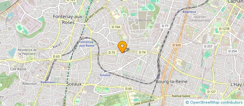 localisation de l'entreprise N.L. à SCEAUX