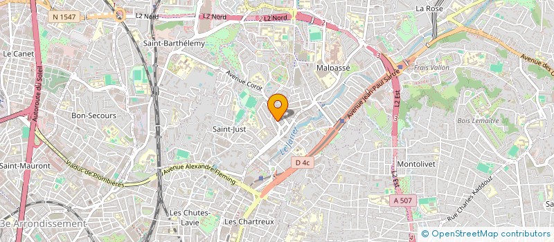 localisation de l'entreprise N & L à MARSEILLE