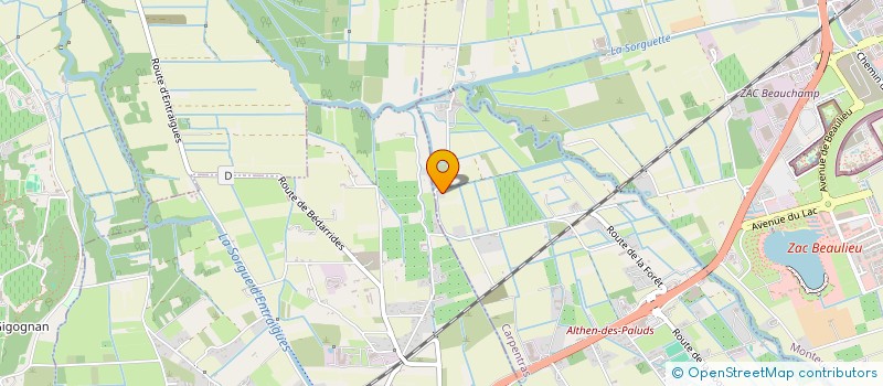 localisation de l'entreprise N & L  ALTHEN-DES-PALUDS