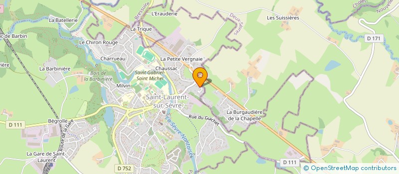 localisation de l'entreprise N&L à SAINT-LAURENT-SUR-SEVRE