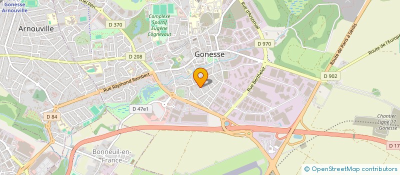 localisation de l'entreprise N L A  GONESSE