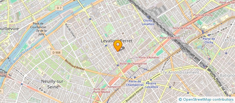 localisation de l'entreprise N.L. BATIMENT à LEVALLOIS-PERRET