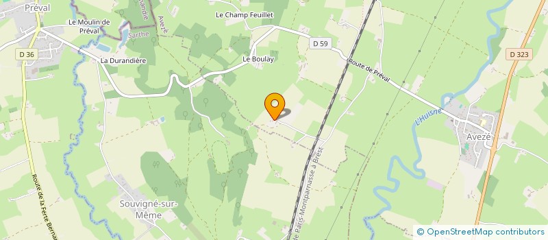 localisation de l'entreprise N.L.C.  AVEZE