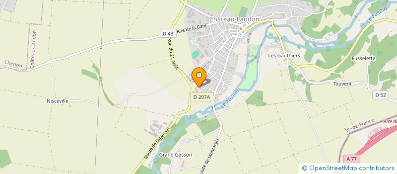 localisation de l'entreprise N.L.E CONSULTING  CHATEAU-LANDON