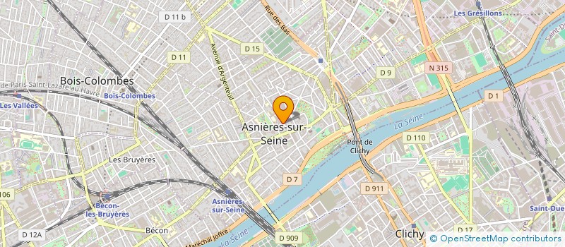 localisation de l'entreprise N.L.F. à ASNIERES-SUR-SEINE