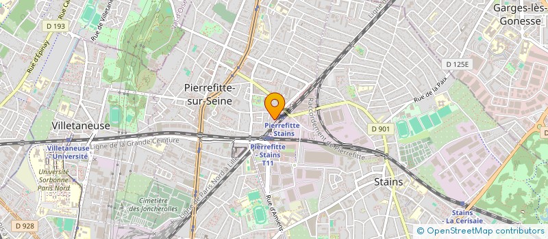 localisation de l'entreprise N.L.J BAT à PIERREFITTE-SUR-SEINE