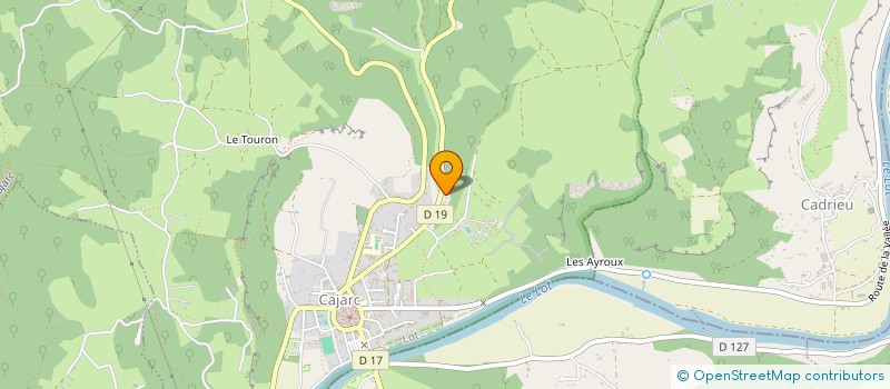 localisation de l'entreprise N.L. POURCEL.CHARPENTE  CAJARC