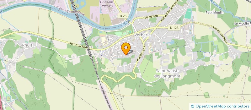 localisation de l'entreprise N.L PRIVE  VERBERIE