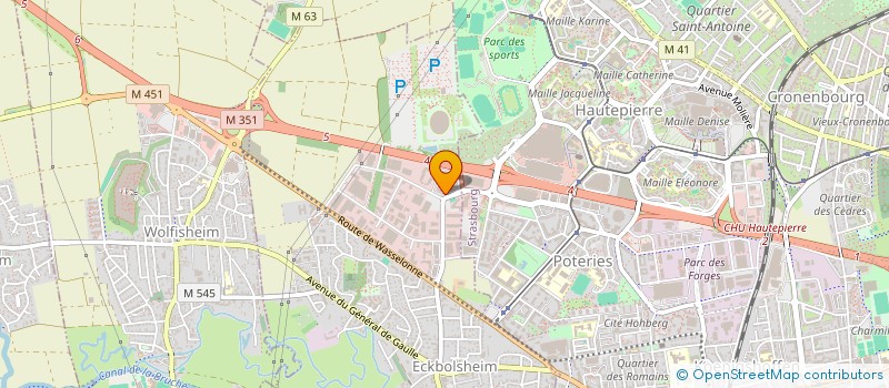 localisation de l'entreprise N.L.V.  ECKBOLSHEIM