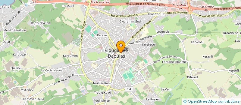 localisation de l'entreprise N. LE NORMAND CUISINES à PLOUGASTEL-DAOULAS