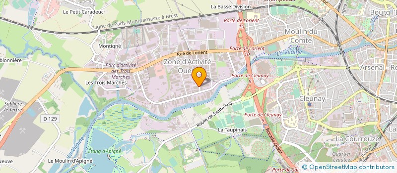 localisation de l'entreprise N LESS à RENNES